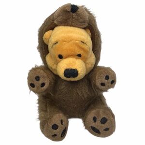 Disney Store Winnie the Pooh Mini Bean Bag Fuzzy Brown Bear Plush